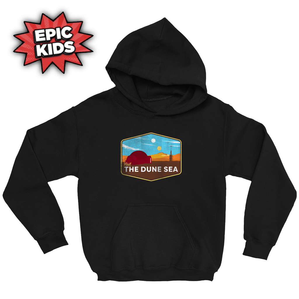 Black Star wars Dune Sea pullover kid's hoodie.