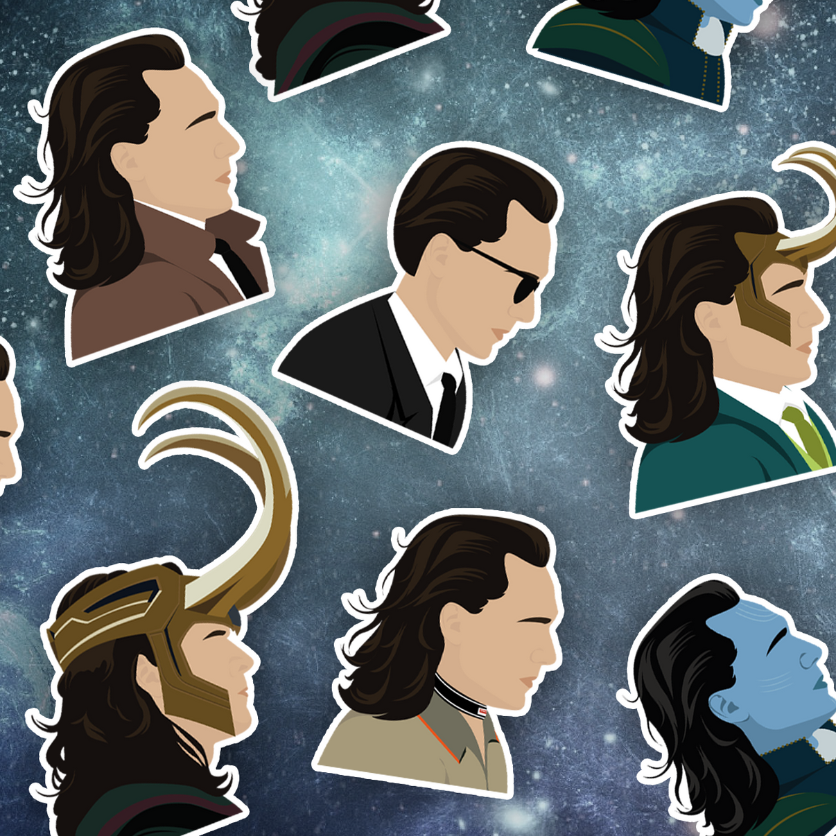 Loki Variant mega sticker pack.