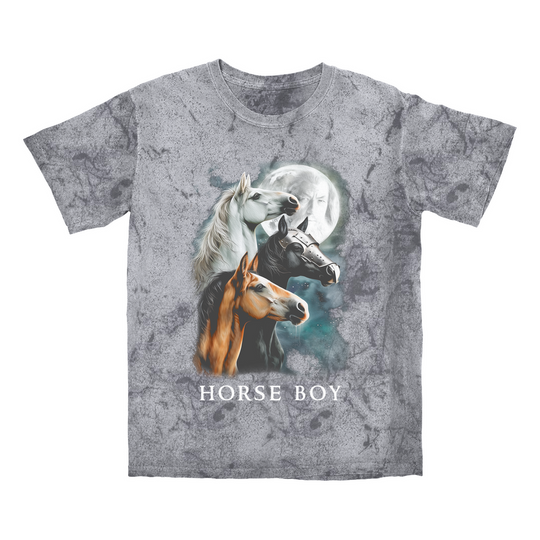 Horse Boy Color Blasted Premium T-shirt