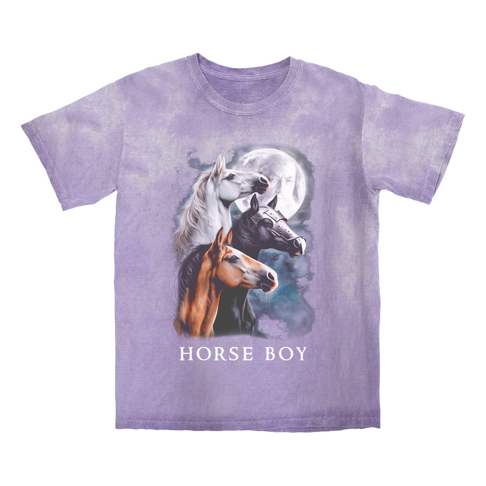 Horse Boy Color Blasted Premium T-shirt