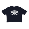 Xavier Women's Crop T-Shirt - Navy