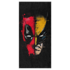 Face Off Beach Towel - Black