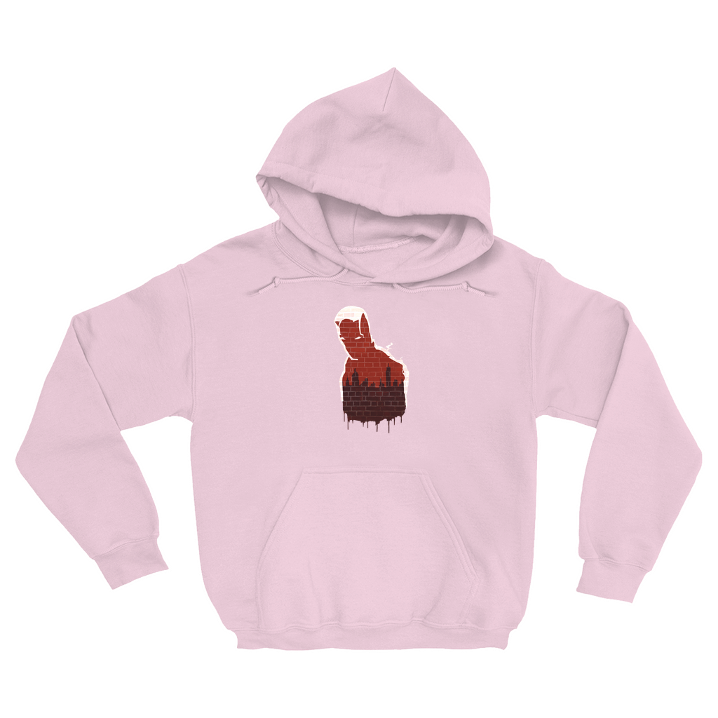 Man Without Fear Stencil Hoodie