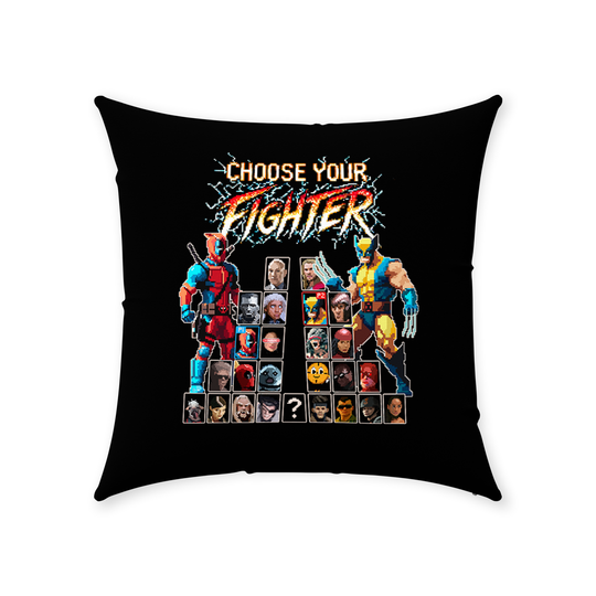 Choose Your Fighter Throw Pillow