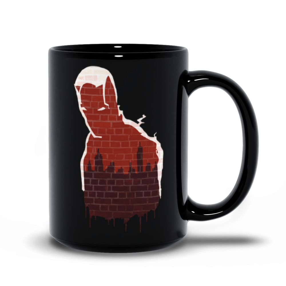 Man Without Fear Stencil Mug