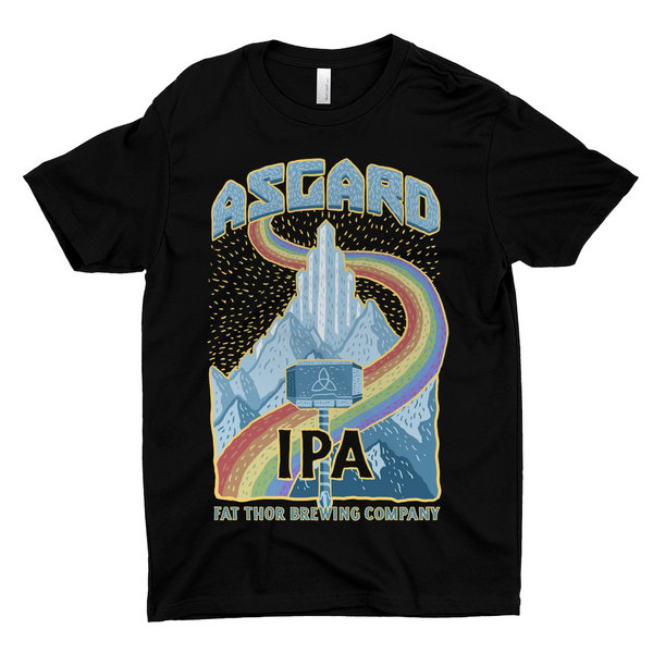Asgard IPA Fat Thor Brewing Co. T Shirt Nerd Riot