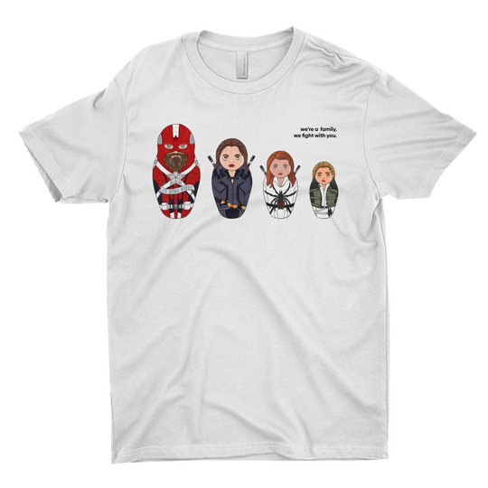 Black Widow Russian Doll Family T-Shirt