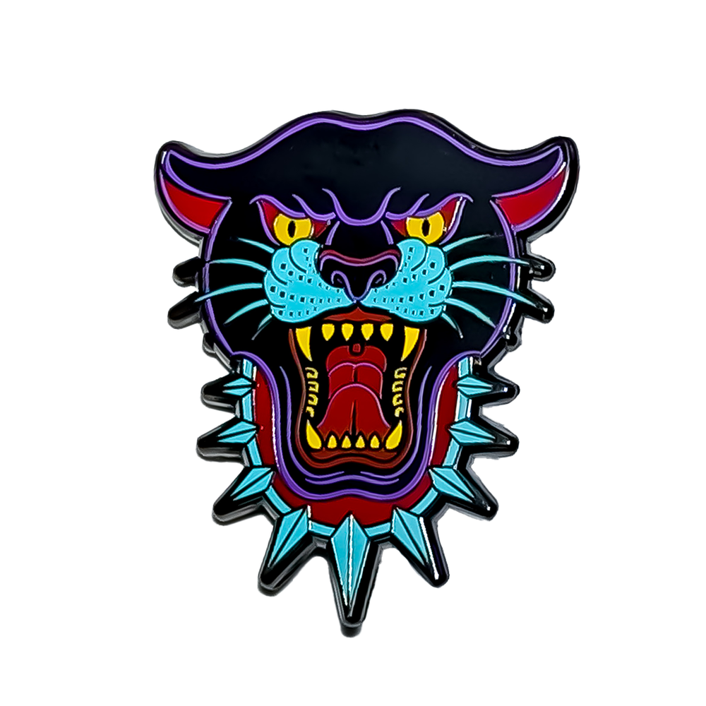 Forever Old School Panther Enamel Pin