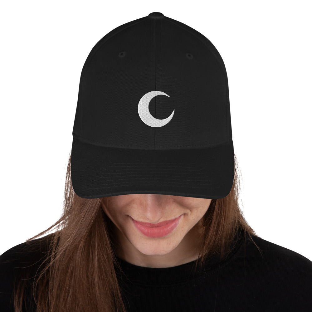 Crescent Dart Moon Knight Embroidered Flexfit Hat