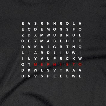 Mephisto Word Search T-Shirt