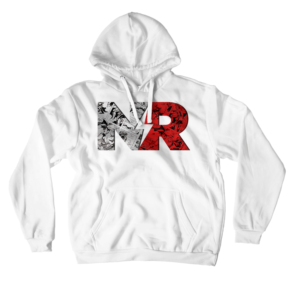 White New Rockstars NR hoodie. 