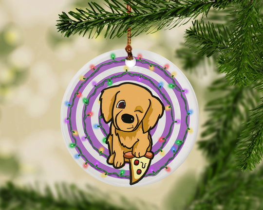 Lucky the Pizza Dog Ornament