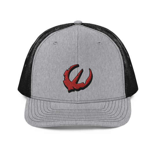 Andor rebel logo trucker hat in grey. 