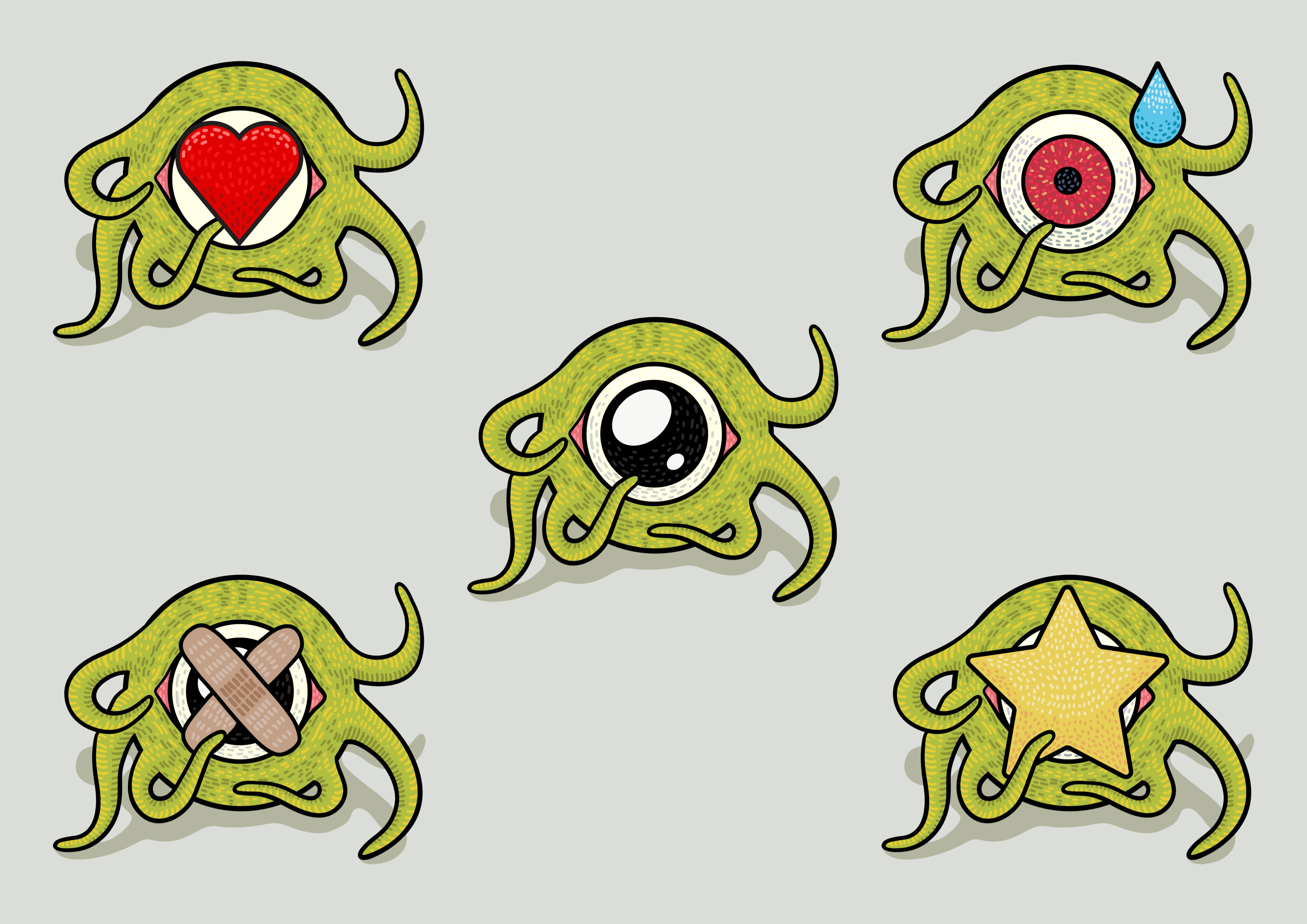 Gargantos stickers.
